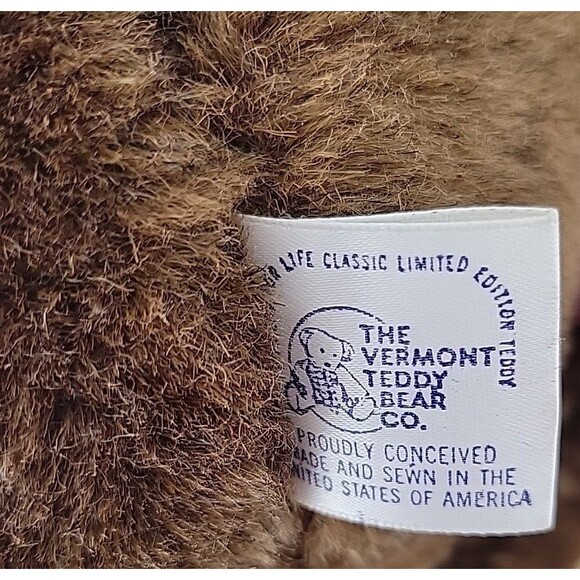 Vermont Teddy Bear Moose Plush 12 Inch Stuffed Animal Tags Limited Edition 1987 - Picture 9 of 10